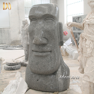 <span class=keywords><strong>Escultura</strong></span> de Moái de Granito y Mármol Tallada a Mano de la Isla de Pascua, Ideal para la Venta - Product Image 6