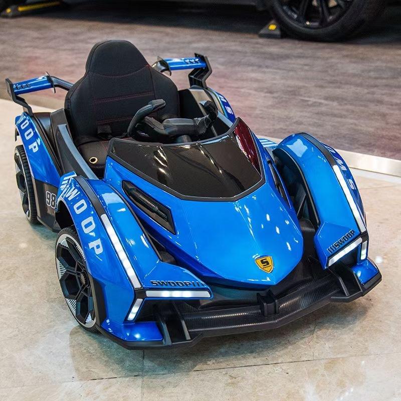 Télécommande pivotante à double batterie et double entraînement peinte en bleu