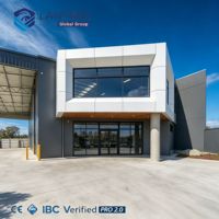 Estructura de Acero Prefabricada para Taller de Reparación de Automóviles, Fábrica con Edificio de Oficinas, Nave Industrial, Almacén, Duradero