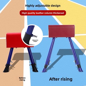 Cheval à bascule de gymnastique pour enfants, réglable, écologique, pour la formation en maternelle, petit équipement de sport et de divertissement - Product Image 2