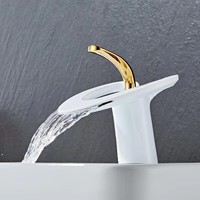 Robinets de lavabo luxueux mitigeur de salle de bain moderne robinet de lavabo en laiton mitigeur monotrou grue élégante pour salle de bain