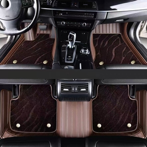 Tapis de sol de voiture au <span class=keywords><strong>design</strong></span> classique, durable, imperméable, tapis 5D, ensemble complet de tapis de sol à double couche, adapté aux séries de voitures Dodge - Product Image 6