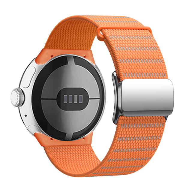 Night Running Magnetic Buckle Luminous Nylon Sport Watch Strap Band for Google Pixel Watch 3 2 1 (WB1081T)