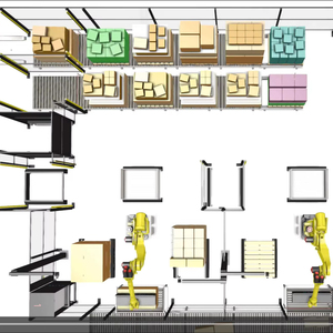 Líneas de transportador de cadena de correa de PU de PVC de rodillo automático con valla de seguridad - Product Image 2