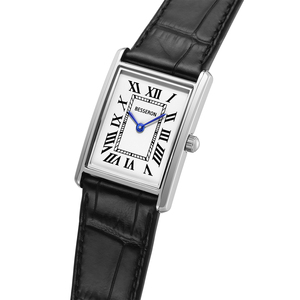 Reloj de Pulsera de Cuarzo Cuadrado Clásico y Atemporal para Hombre con Correa de Cuero y Caja de Acero Inoxidable para Negocios y Uso Diario - Product Image 6