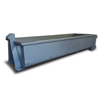 Promotion : Conteneur de traitement des déchets à ouverture supérieure HD personnalisé, robuste, pour machine de gestion des déchets à crochet relevable, 2,2 kW 1