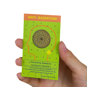 Pegatina HOONNI Flor de la Vida en Oro de 24K, Escudo Cuántico HOONNI con Iones Negativos, Pegatina Anti Radiación EMF para Teléfono Celular - Product Image 2
