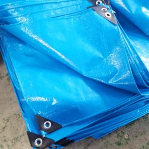 Bâches de protection polyvalentes en PE bleues, imperméables, de qualité moyenne à supérieure, 12x12ft et 12x14ft - Product Image 2