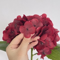HGA Hydrangea Artificielle Effet Naturel en Gros, Grande Tête de Fleur pour Décoration Intérieure et Arche de Mariage, Guirlande Florale en Vrac