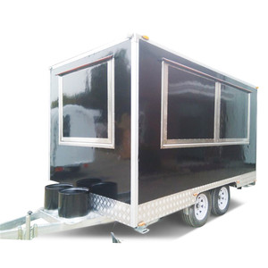 Carrinho de Café Móvel, Trailer de <span class=keywords><strong>Bar</strong></span> de Coquetéis, Caminhão de Sorvete, Cozinha Móvel, Trailer de Comida com Churrasqueira, Hot Dog e Pizza Totalmente Equipado - Product Image 1
