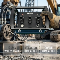 Kit de Control Remoto Inalámbrico Hidráulico Proporcional Multifunción de 12-24V con Batería de Litio