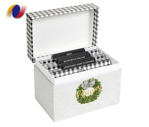 Carta di ricetta di stampa su entrambi i lati all'ingrosso, scatola di carta di ricetta del divisore della cucina scatola regalo magnetica scatola personalizzata - Product Image 2