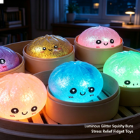 Nouveau Squishy Smiley Luminescent, Jouet Anti-Stress Géant Réaliste à Remontée Lente, Cadeau Promotionnel Fidget