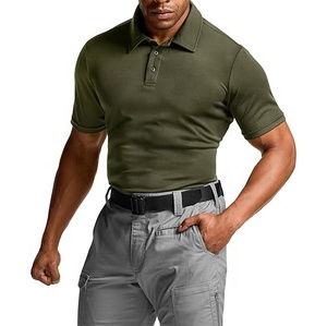 Diseñador de logotipo personalizado estirable ligero grande de gran tamaño de alta calidad de doble capa de cuello de secado rápido transpirable Polo de Golf - Product Image 3