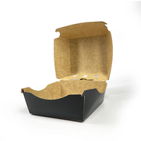 Récipients recyclés imprimés personnalisés emballage de boîte de hamburger à emporter sushi gâteau cookie cheesecake boîtes en papier
