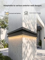 Corniche murale extérieure en alliage d'aluminium pour villas et maisons individuelles ; Vente directe usine, options sur mesure, variété de couleurs, modèle 6063