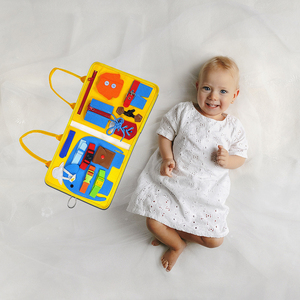 Livre d'activités en feutre pour enfants, jouets sensoriels Montessori, jeux de voyage, planche d'apprentissage, planche d'activités en feutre pour tout-petits - Product Image 2