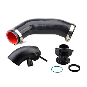 Nouveau tuyau d'admission en Silicone tuyau Turbo entrée coude silencieux supprimer pour VW <span class=keywords><strong>Golf</strong></span> MK7 R Audi 2015 + V8 MK3 A3 S3 TT EA888 3gen moteur - Product Image 2