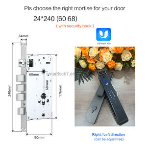 Cerradura Inteligente Multifunción <span class=keywords><strong>con</strong></span> Reconocimiento Facial y de Huella Digital, Compatible <span class=keywords><strong>con</strong></span> Tarjetas de Memoria, para Puertas de Acero/Aluminio/Madera - <span class=keywords><strong>Portero</strong></span> Electrónico para el Hogar - Product Image 4