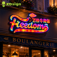 XDSIGN Enseigne néon LED personnalisée rapide, livraison rapide, design personnalisé, étanche IP65, connectée Bluetooth, publicité directionnelle
