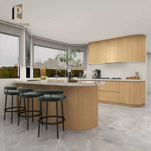 Meuble d'Évier de Cuisine Carré Modulaire en Mélaminé sur Mesure avec Charnières et Robinet pour Appartement - Design Moderne Complet - Product Image 3