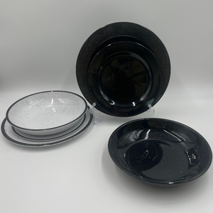 Vajilla Multiusos <span class=keywords><strong>de</strong></span> Melamina Negra Contemporánea <span class=keywords><strong>de</strong></span> 33 oz/21.6 cm, Tazones Poco Profundos para Aperitivos, <span class=keywords><strong>Ensaladas</strong></span> y Platos Principales - Product Image 6