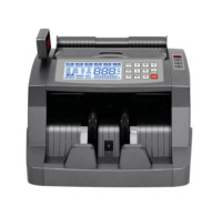 Compteur de billets de banque AL-6300 avec détection de devises mixtes, grand écran LCD et détecteur de faux billets
