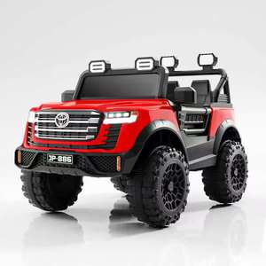 Voiture jouet électrique pour enfants, sans balais, télécommandée, tout-terrain, biplace parent-enfant, pour adultes (plastique) - Product Image 1
