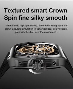 Montre connectée AK69 avec écran AMOLED de 1,95 pouces, boîtier en acier inoxydable, bracelet en gel de silice, <span class=keywords><strong>123</strong></span>+ modes sportifs, suivi d'activité, réponse aux appels, étanche IP67 - Product Image 4