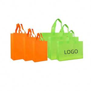 Sac de courses réutilisable écologique avec logo personnalisé, à soufflet, pour cadeaux de Noël, sac non tissé pour supermarché - Product Image 2