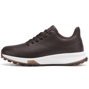 <span class=keywords><strong>Zapatos</strong></span> de <span class=keywords><strong>Golf</strong></span> Cómodos cordones de perilla de amortiguación Impermeable Antideslizante Diseño de aumento de altura Cuero Goma superior - Product Image 1