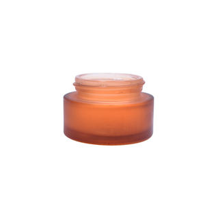 Nuovo Design pacchetto cosmetico vuoto 15g 0.5oz ambra trasparente barattolo di bambù trasparente barattolo cosmetico di vetro con coperchio di bambù - Product Image 6