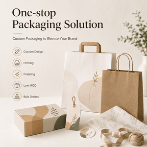 Tas Kertas Logo Embos Kustom dengan Pegangan, Kemasan Belanja Bertekstur Mewah untuk Butik Kosmetik, Perhiasan, dan Merek Premium - Product Image 6