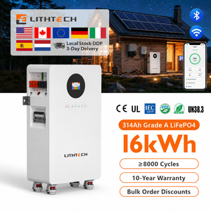 รับประกัน 5/10 ปี แบตเตอรี่ลิเธียมสำหรับบ้าน 15kWh 20kWh 48V สำหรับระบบกักเก็บพลังงานแสงอาทิตย์ - Product Image 5