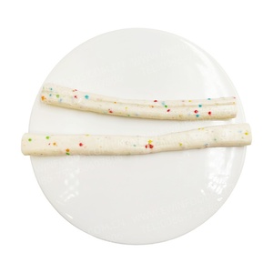 BESTAR Guloseimas em Bastão Crocante com Sabor de Morango, Tiras Mastigáveis com Granulados Coloridos, Pacote com 30 Unidades, Lanche Doce para Crianças - Product Image 4