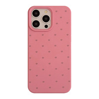 Silicone TPU coeur motif ins mignon Girly téléphone antichoc étui de protection couverture de téléphone portable pour iPhone