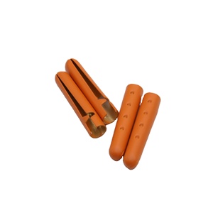 Xingweiou — <span class=keywords><strong>Aglets</strong></span> métalliques fantastique pour cordon de serrage, peinture, couleurs durables, Orange et jaune, taille 4x23mm - Product Image 3