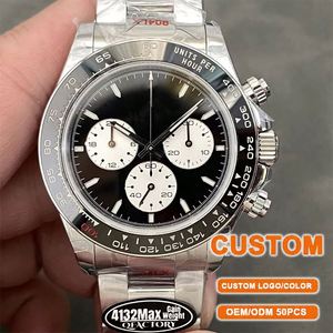 Reloj Mecánico de Acero Inoxidable para Hombre con Logotipo Personalizado de Alta Calidad, Regalo de Lujo, Deportivo, Antiguo, Cronógrafo, Reserva de Energía, Luminoso - Product Image 1