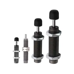 Cylindre de la série Buffer RB0604/RB1006S/RB1007/RB1210/RB2015/RB2725 en laiton nickelé + plastique pour air/eau/huile/gaz - Product Image 1