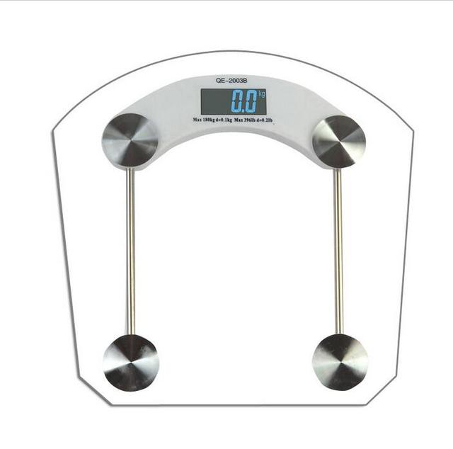 Digital Tempered Glass Personal Weight Scale 180kg 400lbs