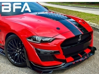 Kit de pare-chocs avant Mustang BFA 2018-2023 neuf, mise à niveau vers un pare-chocs avant et un séparateur de lèvre en fibre de carbone GT500, kit carrosserie léger