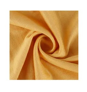 Coton japonais 210g viscose peignée spandex élastique tricot jersey simple face printemps/été tissu à manches courtes