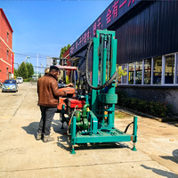 Foreuse hydraulique portable sur chenilles diesel 32 CV pour puits d'eau, profondeur 200 m, à vendre