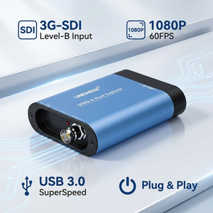 Tarjeta <span class=keywords><strong>de</strong></span> Captura <span class=keywords><strong>de</strong></span> Video USB 3.0 3G-SDI <span class=keywords><strong>de</strong></span> Grado Profesional con Carcasa Metálica y UVC Nivel-B <span class=keywords><strong>para</strong></span> OBS, VMix, YouTube, <span class=keywords><strong>Facebook</strong></span> Live - Product Image 1