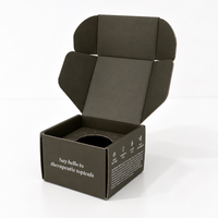 Boîte d'expédition personnalisée en carton ondulé pour petites entreprises avec insert en papier pour l'envoi postal