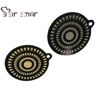 Pads antidérapants pour empêcher les casseroles et poêles de glisser, 24 cm, en silicone thermochromique, protection pour plaque à induction, écologiques, compatibles lave-vaisselle et four