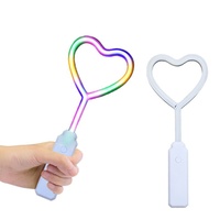 Barra Luminosa de Neón con Forma de Corazón de 10 Pulgadas, Colorida, con 3 Modos de Iluminación Intermitente, Recuerdo para Fiestas, Bodas, Cumpleaños, Conciertos y Eventos