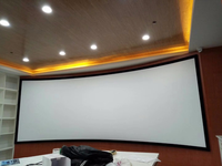 Écran de projecteur à cadre incurvé fixe pour projecteur Alr Ust 120 ''4k