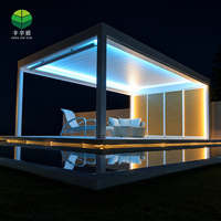 Pérgola Retráctil Motorizada Personalizada, Pérgola de Aluminio para Exteriores, para Cubrir Patios
