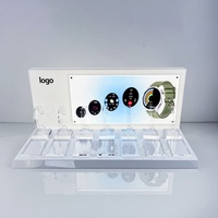 Support d'affichage lumineux pour montre intelligente en acrylique avec affiche remplaçable pour vitrine de magasin de détail
